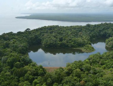 Vue aérienne du Lac Rorota