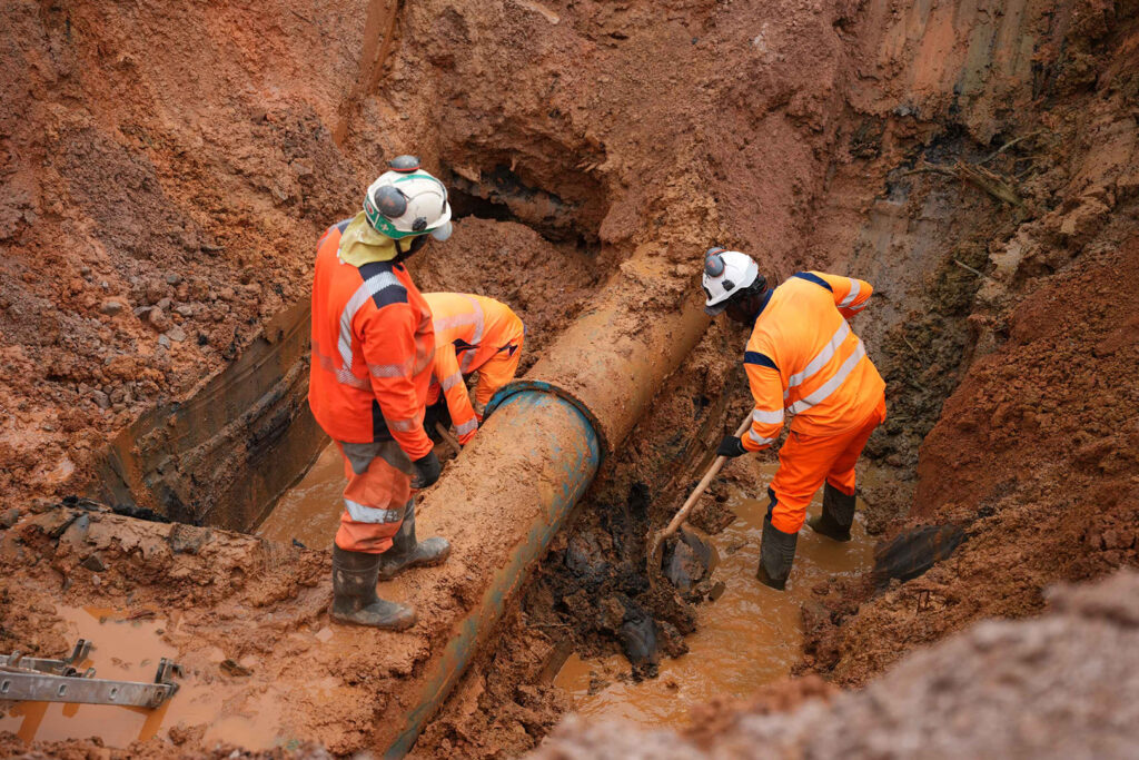 Réparation d'une canalisation - Secteur CACL