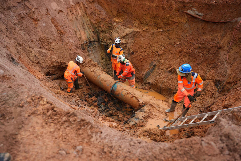Réparation d'une canalisation - Secteur CACL