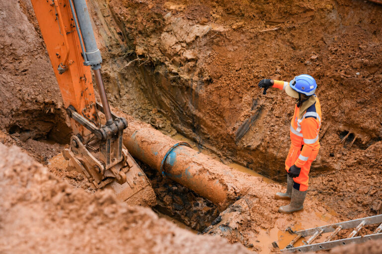 Réparation d'une canalisation - Secteur CACL
